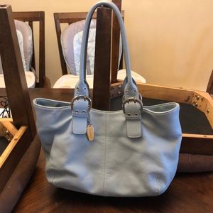👩‍🦰 tignanello sky blue leather bag ❤️